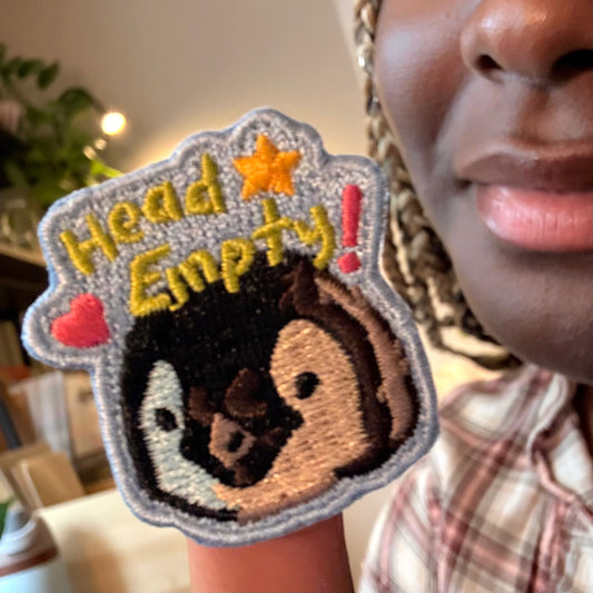 "Head Empty" Embroidered Patch