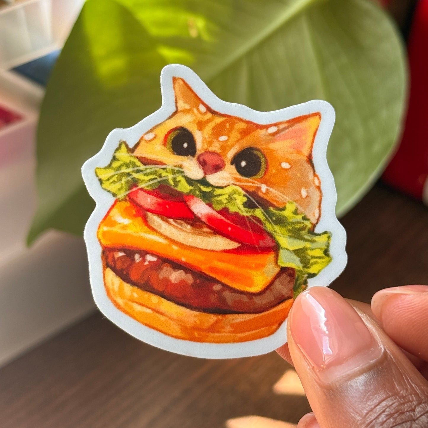 "Cat Hampurrger" Vinyl Sticker