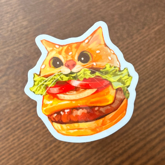 "Cat Hampurrger" Vinyl Sticker