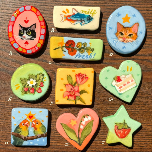 Handmade Clay Magnets