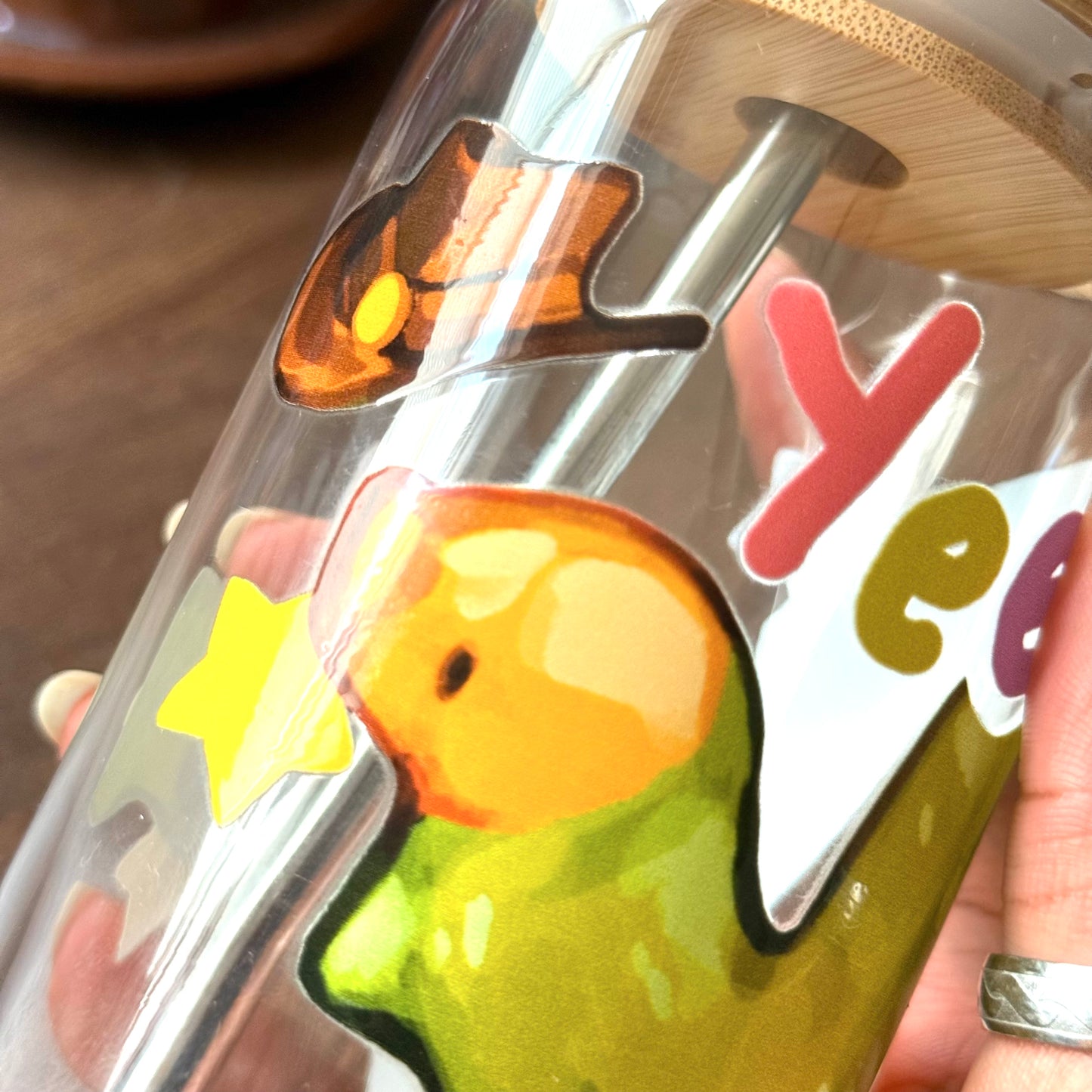 "1 Inch Yeehaw" Can-Shaped Glassware