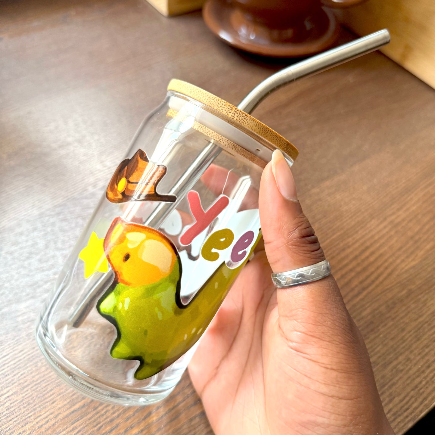 "1 Inch Yeehaw" Can-Shaped Glassware