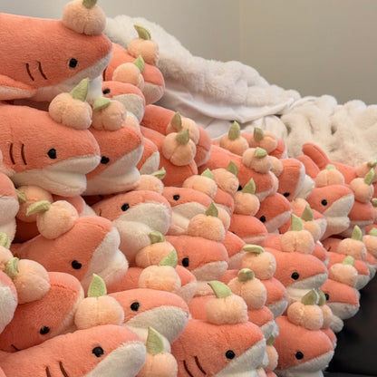 Pêche the Peach Shark Plushie