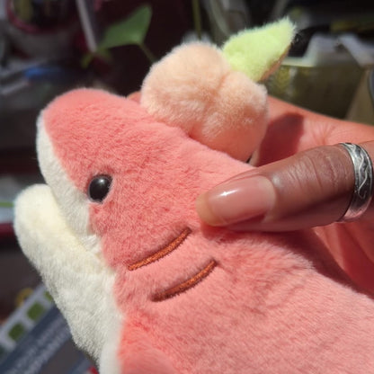 Pêche the Peach Shark Plushie